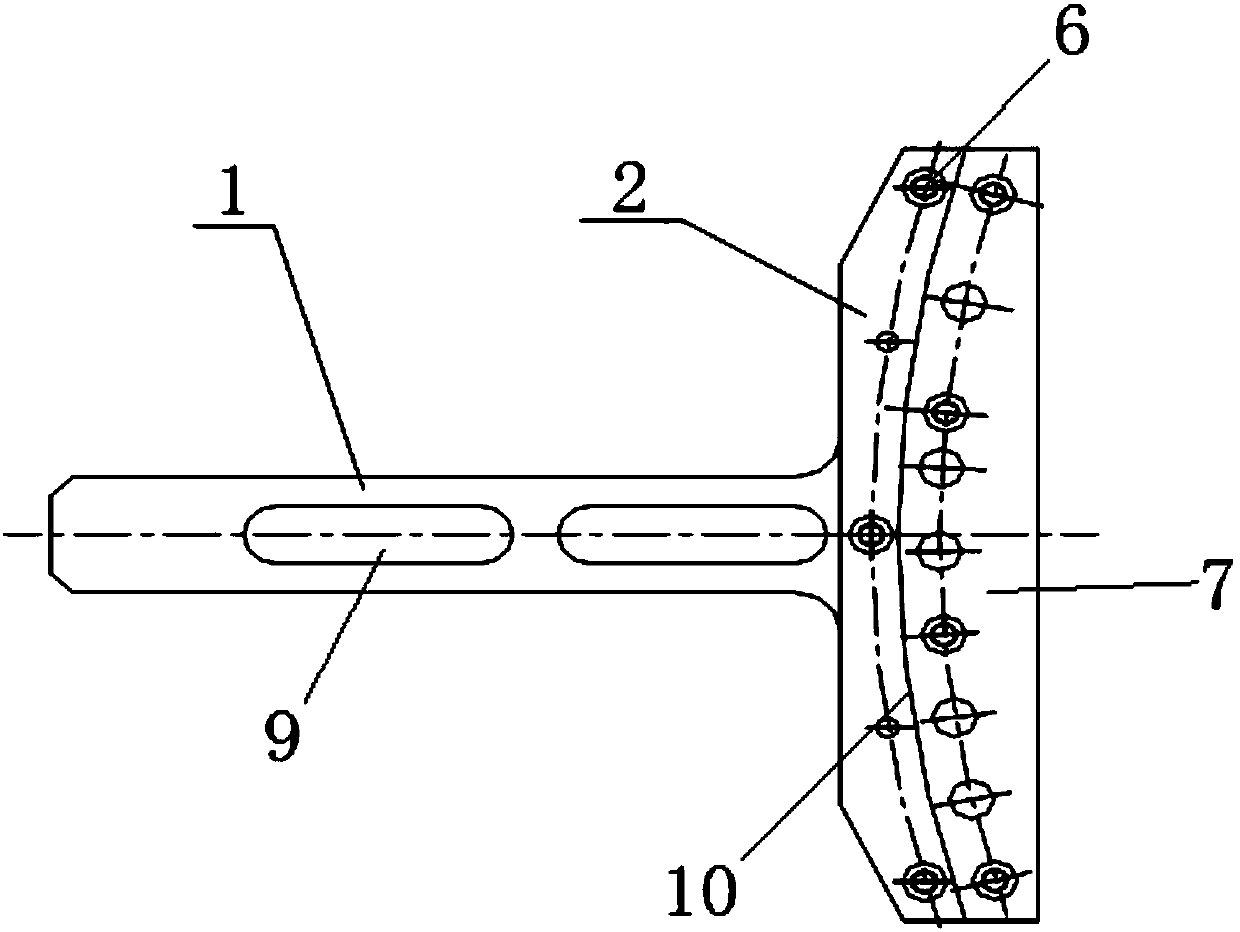 Aeroengine single cantilever pipeline pipe nipple portion verticality measuring device