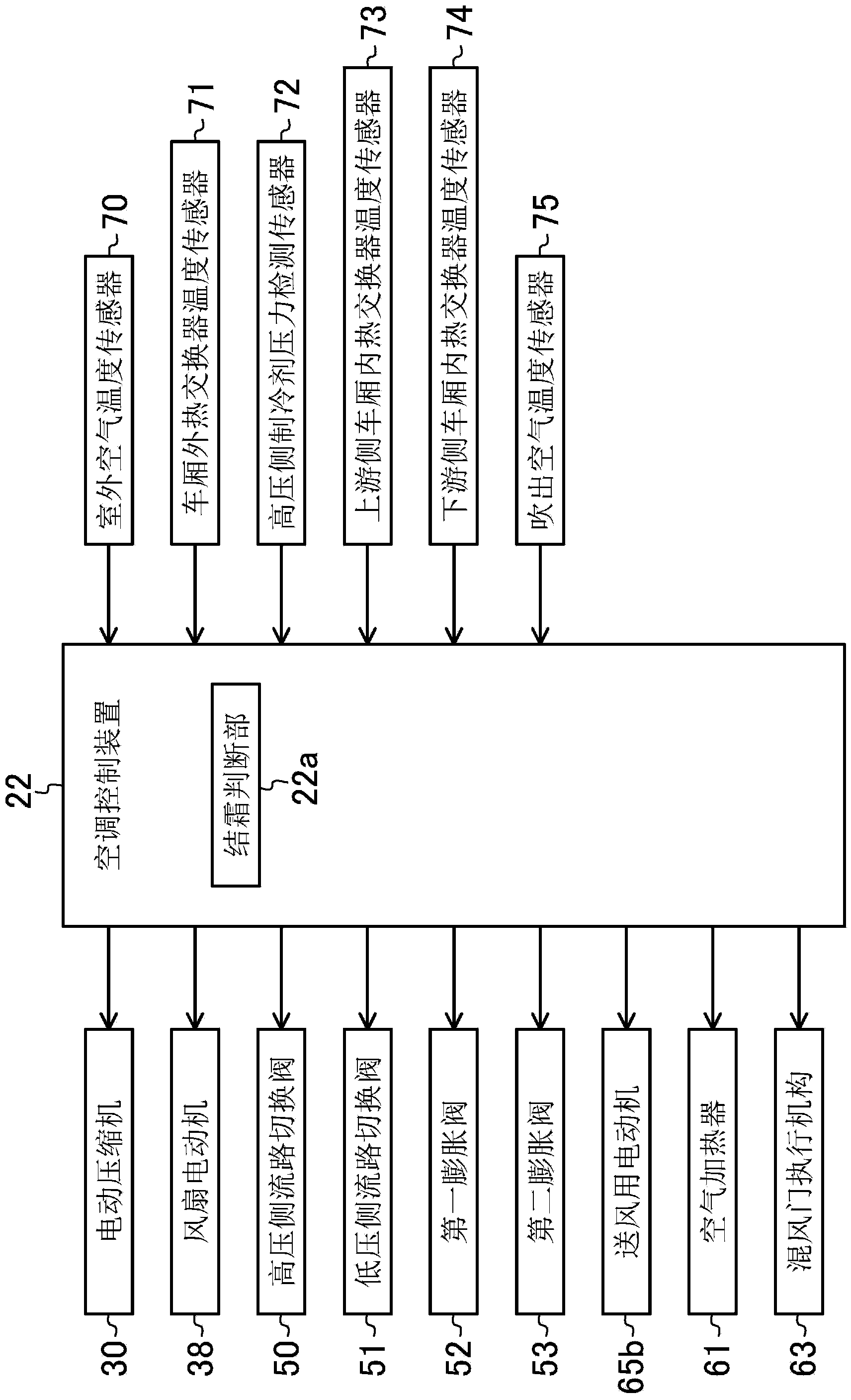 Air conditioning device for vehicle