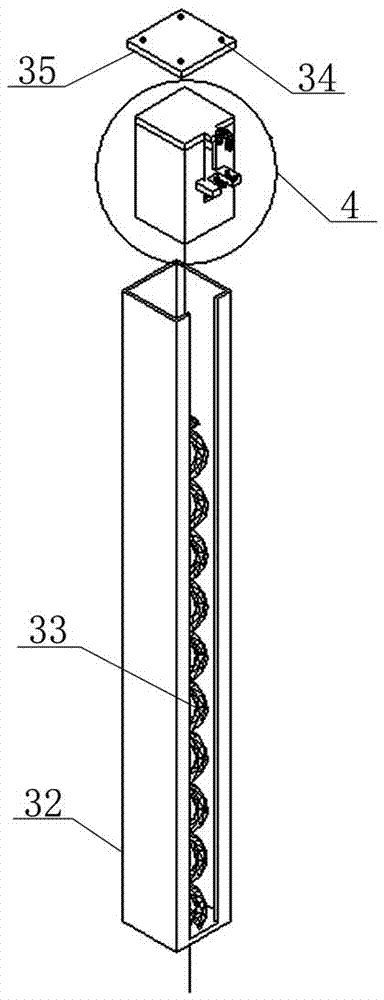 An anti-skid device for electric overhead aluminum stranded wire insulation ladder