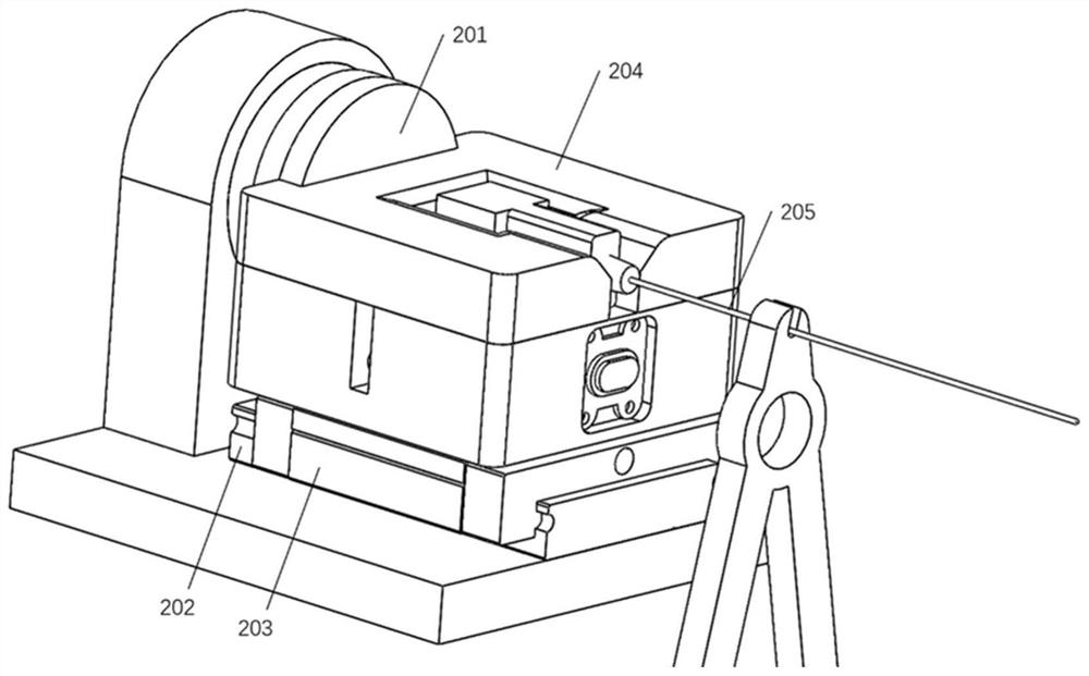 Tail end puncture execution device of medical surgical robot