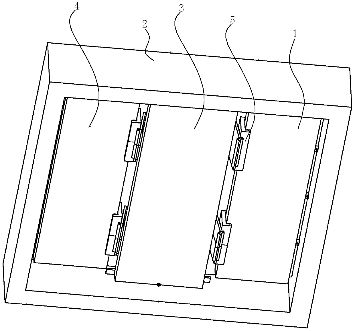 Transparent LED display screen with quick splicing device and installation method thereof