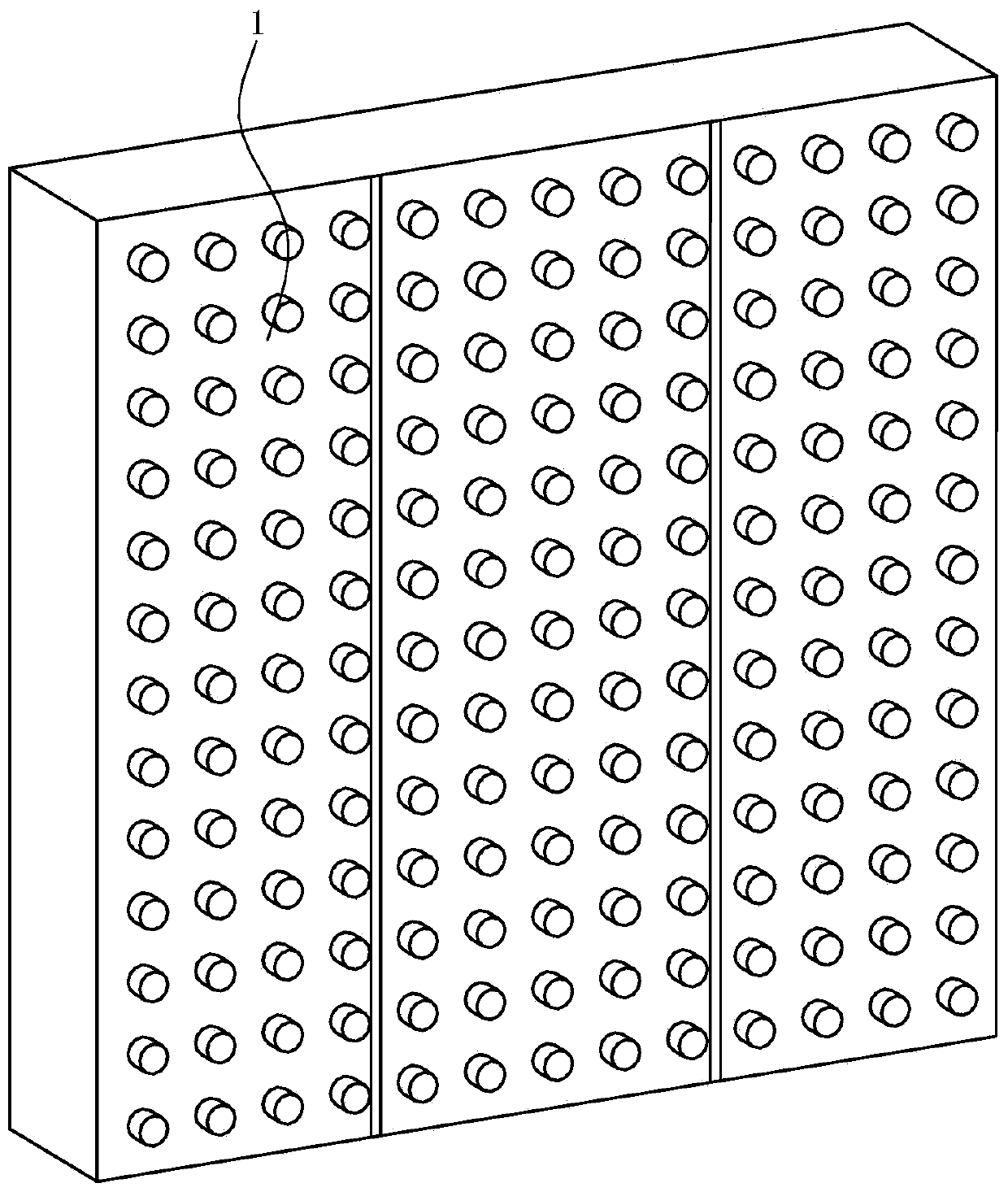 Transparent LED display screen with quick splicing device and installation method thereof