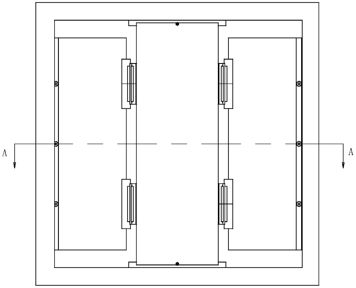 Transparent LED display screen with quick splicing device and installation method thereof