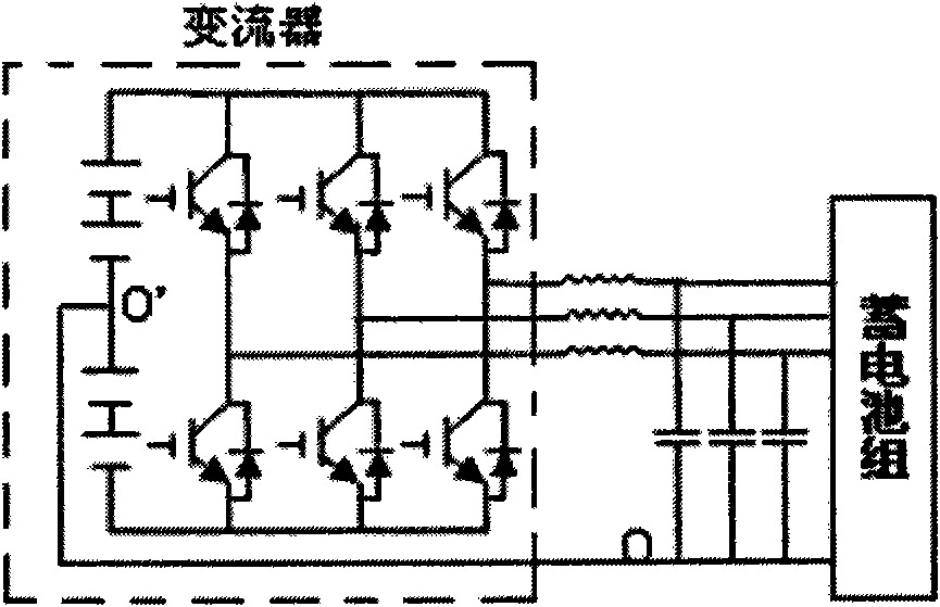 Energy storing device for supplying valley current at peak of current supply