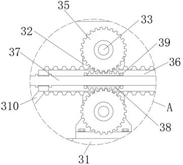 Portal type crane cantilever stand column supporting auxiliary fixing structure