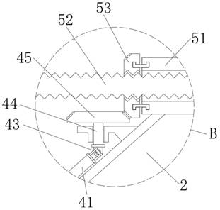 Portal type crane cantilever stand column supporting auxiliary fixing structure