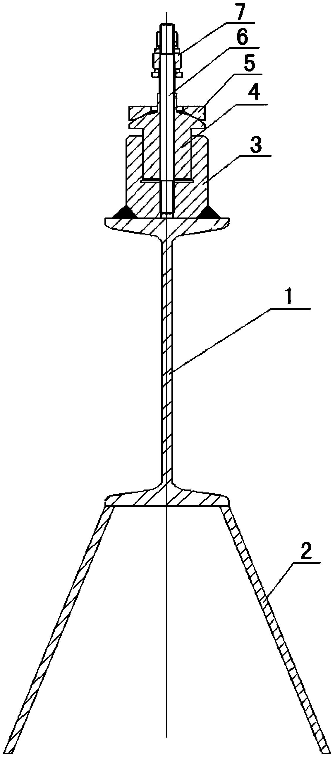 One-step molded machine tool fixing foundation