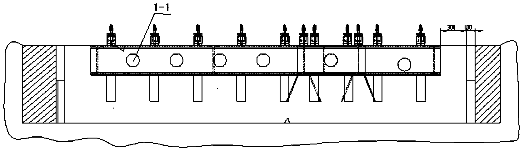 One-step molded machine tool fixing foundation