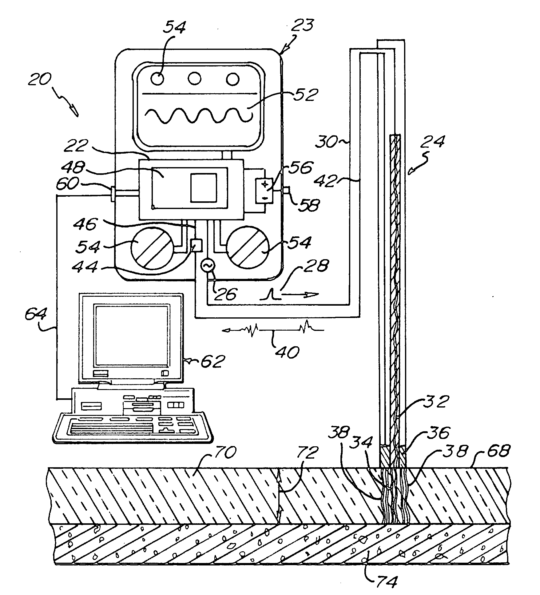 Ice thickness measuring system