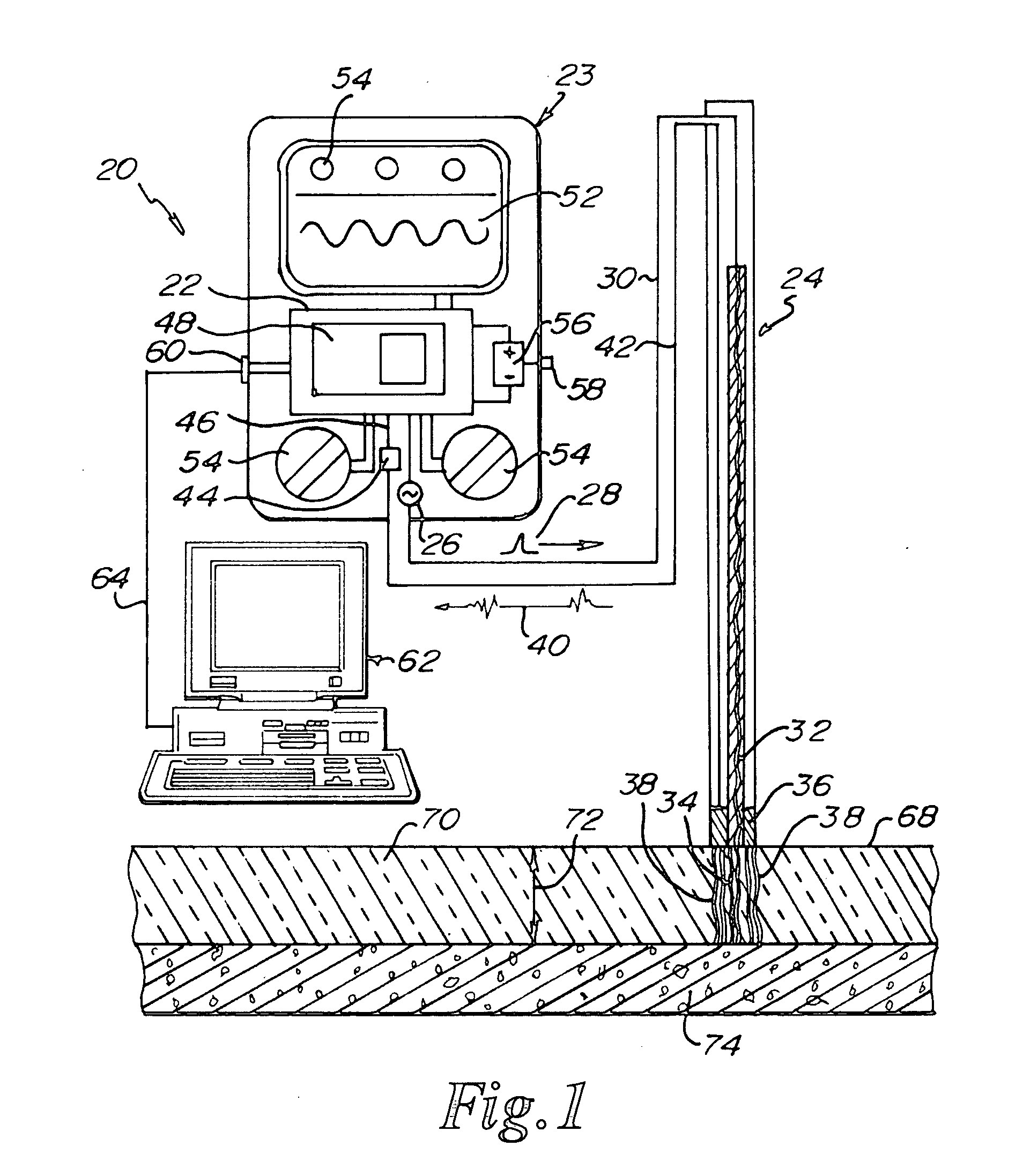 Ice thickness measuring system