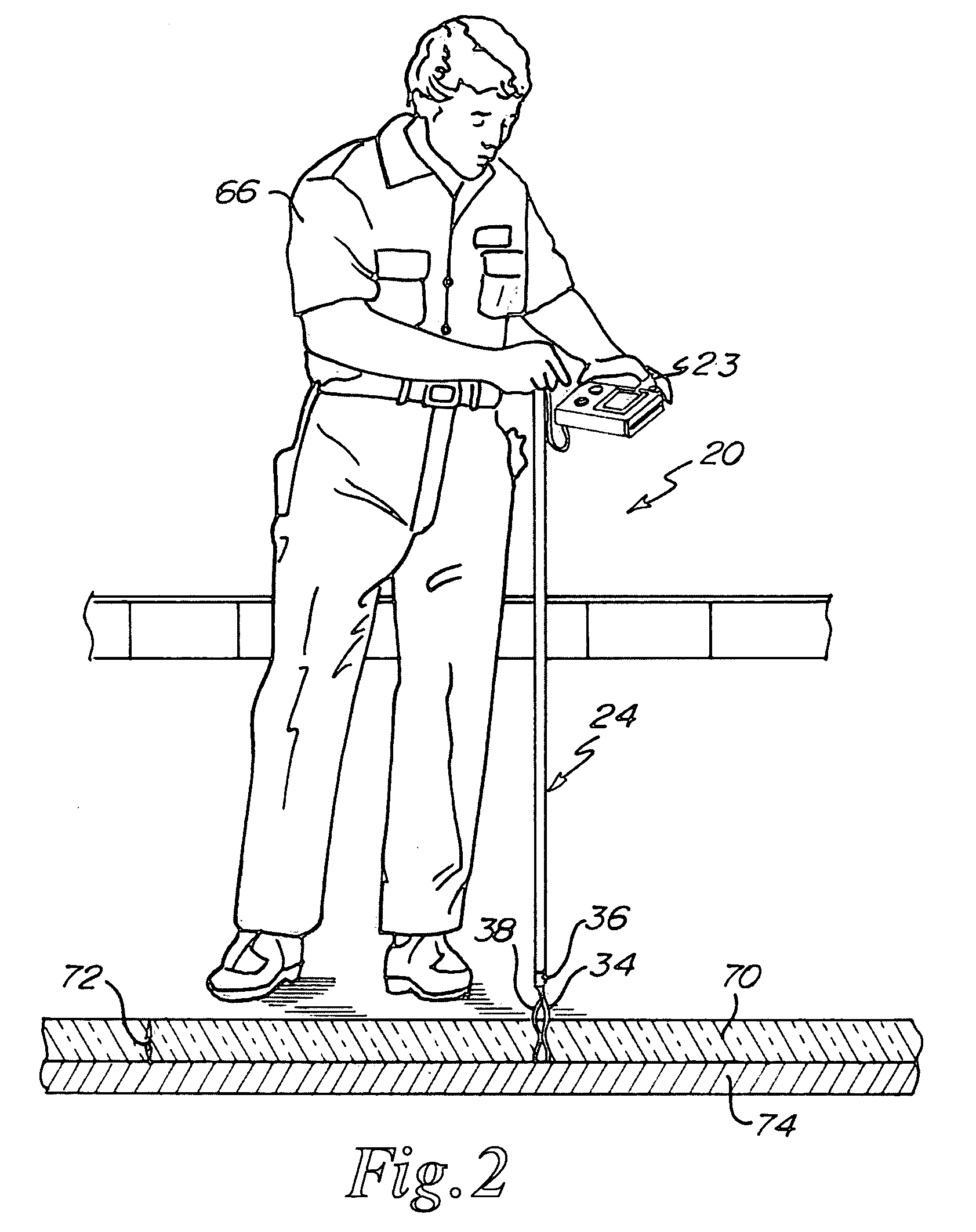 Ice thickness measuring system