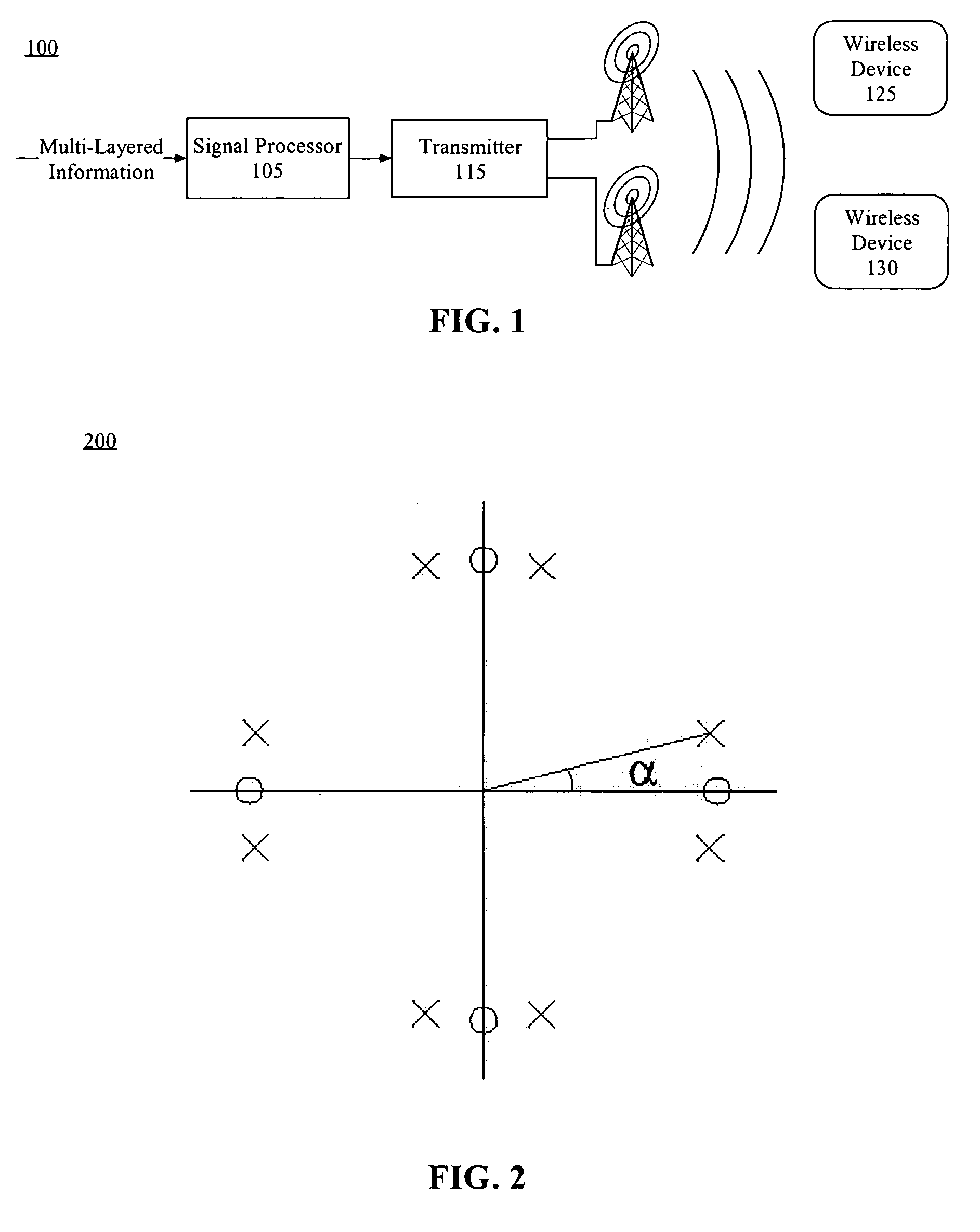 Method and system for broadcasting via phase-shift keying modulation with multiple transmit antennas