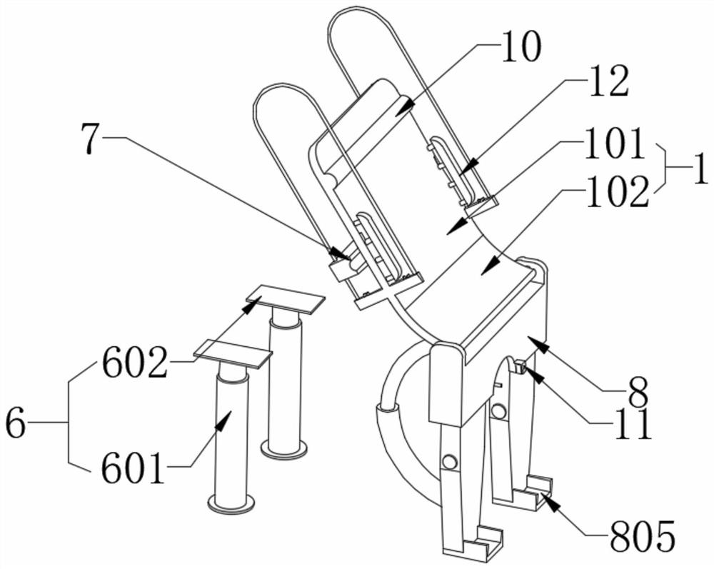 Auxiliary detection device for obstetrics department and use method