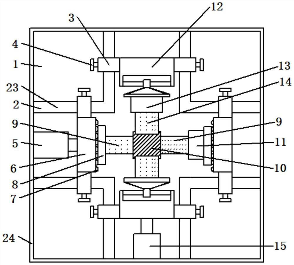 A kind of concrete biaxial strength measuring device and measuring method