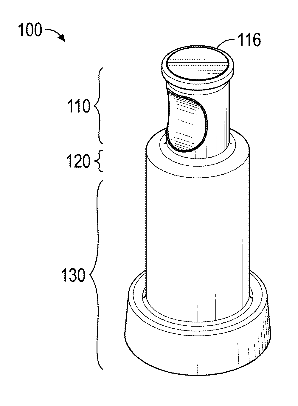 Zero reflux female valve with small priming volume