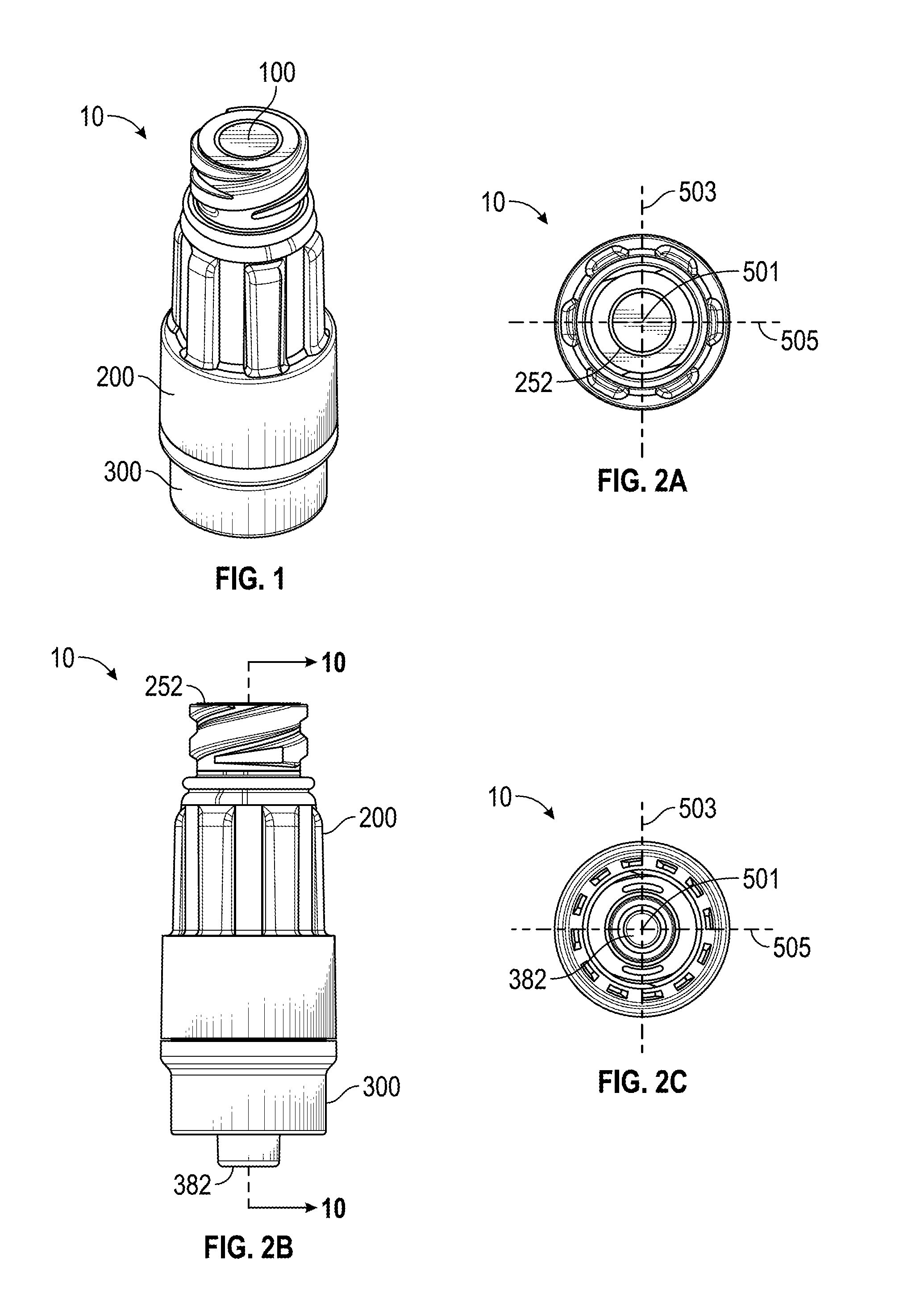 Zero reflux female valve with small priming volume