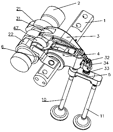 Electromagnetic control engine braking device