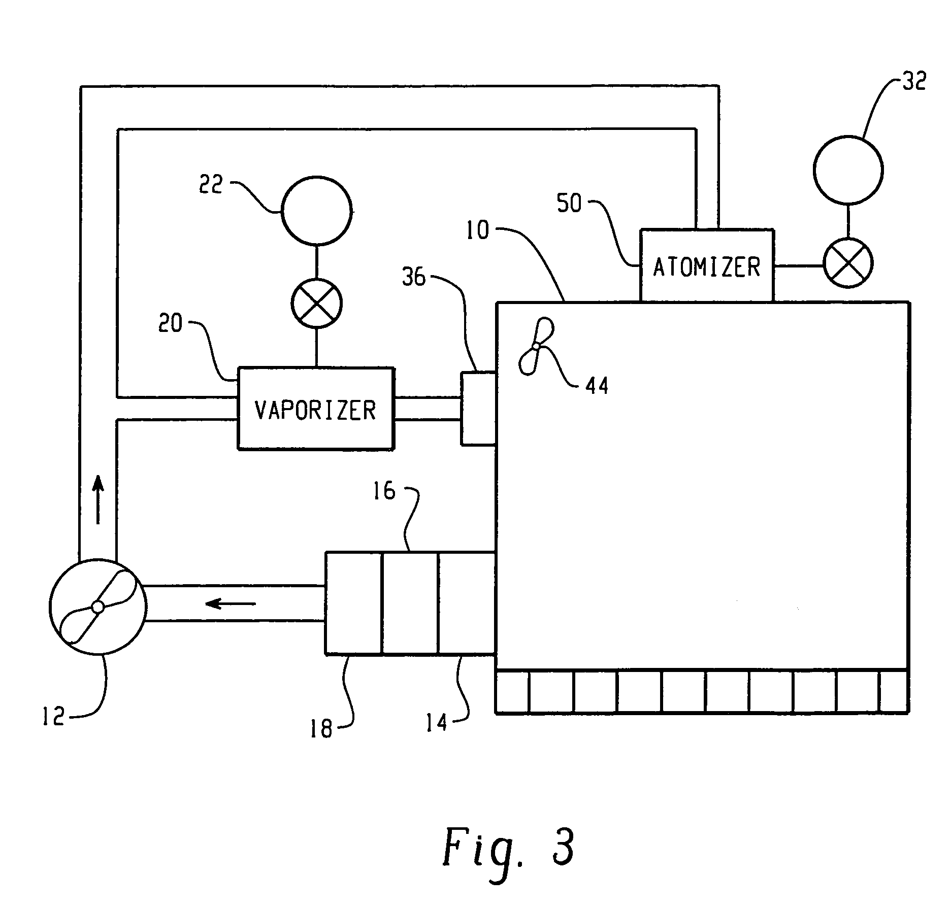 Activated vapor treatment for neutralizing warfare agents