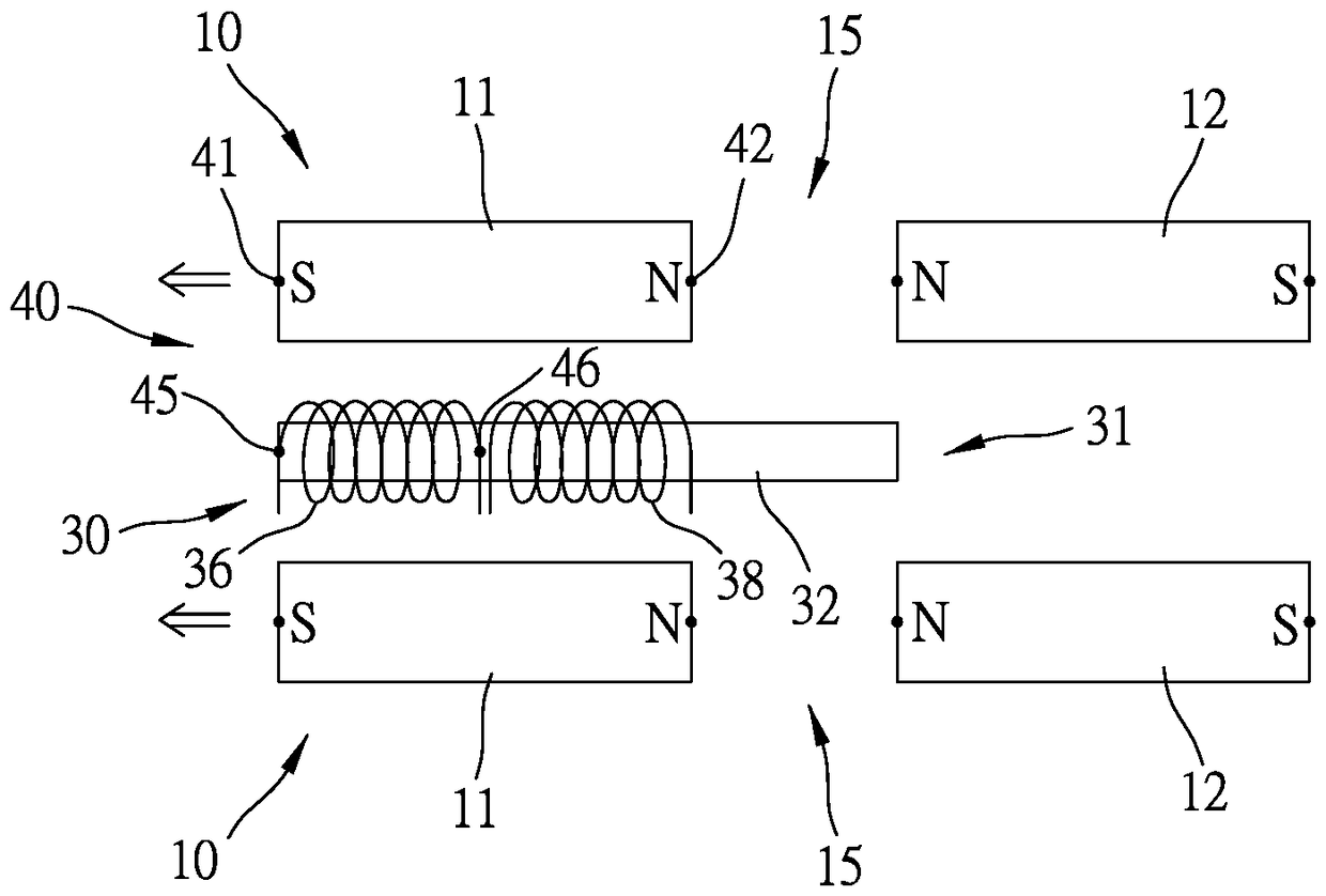 Concentric common-battery magnetic electricity device