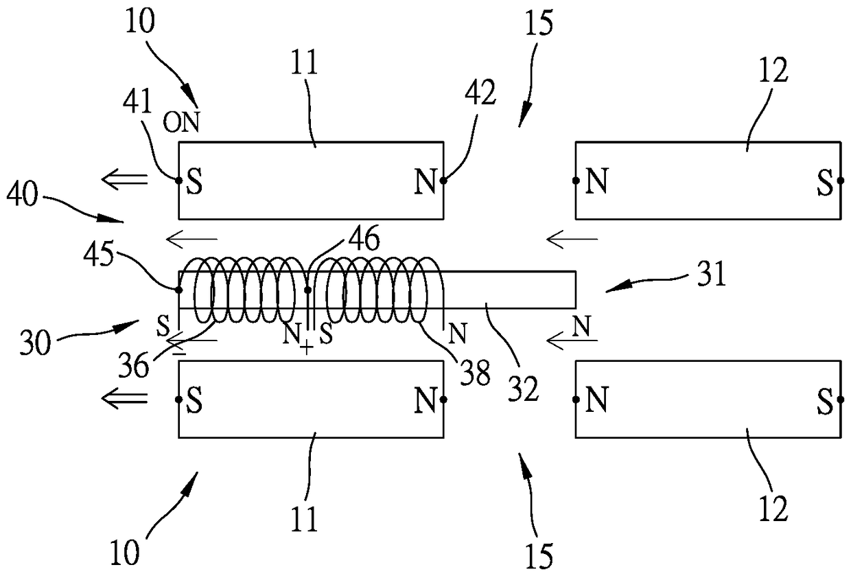 Concentric common-battery magnetic electricity device