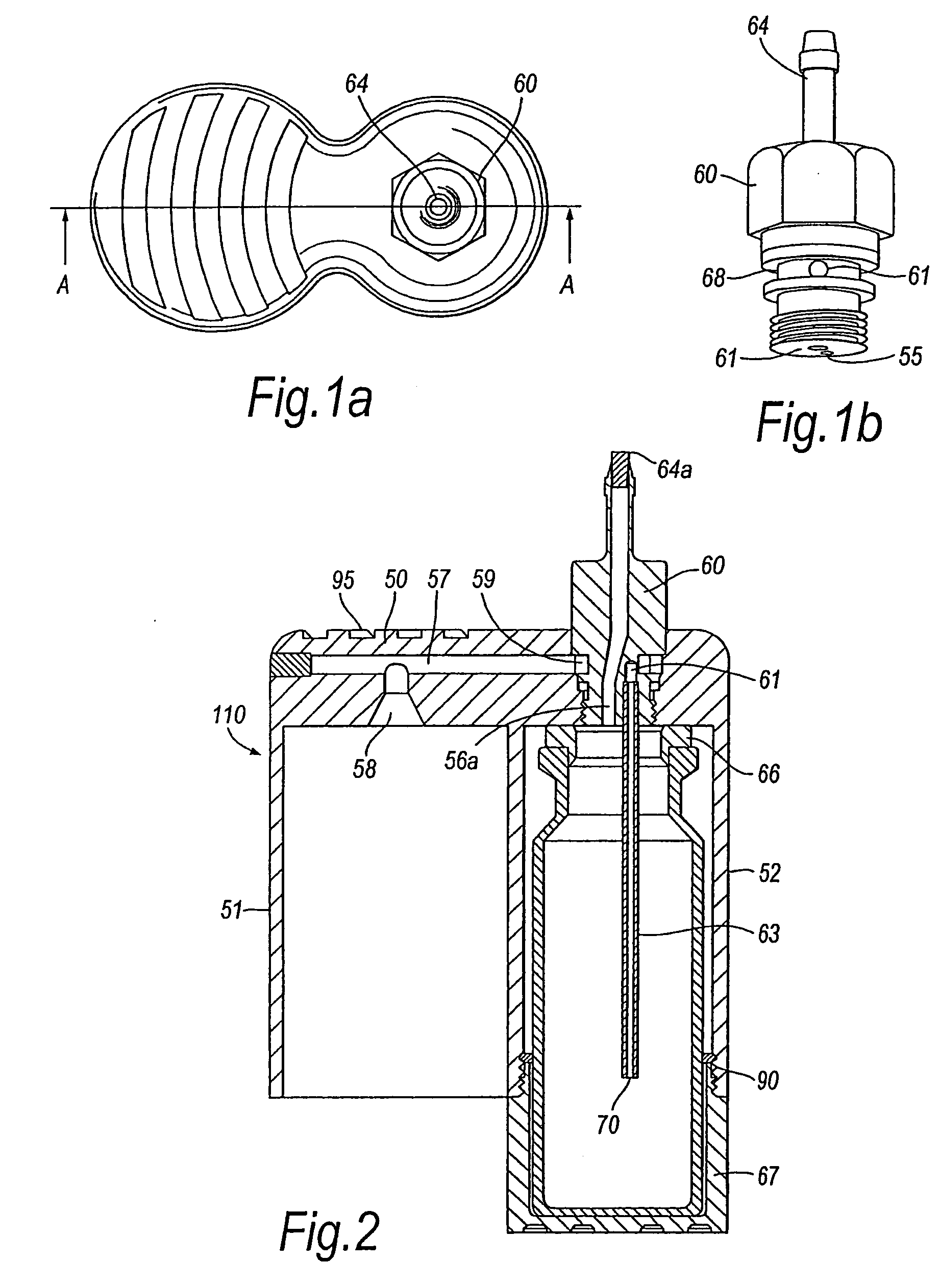 Delivery device for a powder aerosol