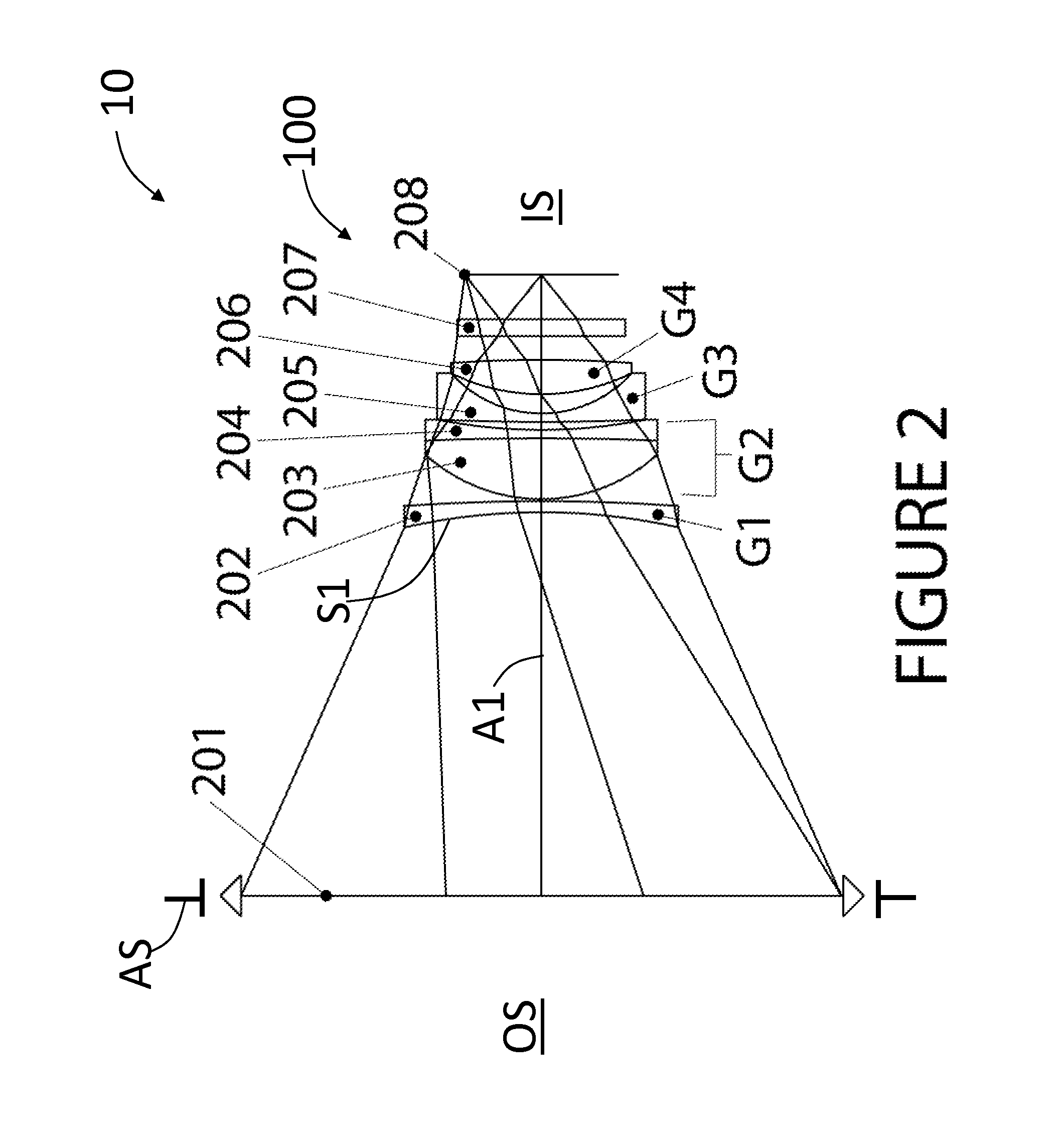 Optical attachment for reducing the focal length of an objective lens