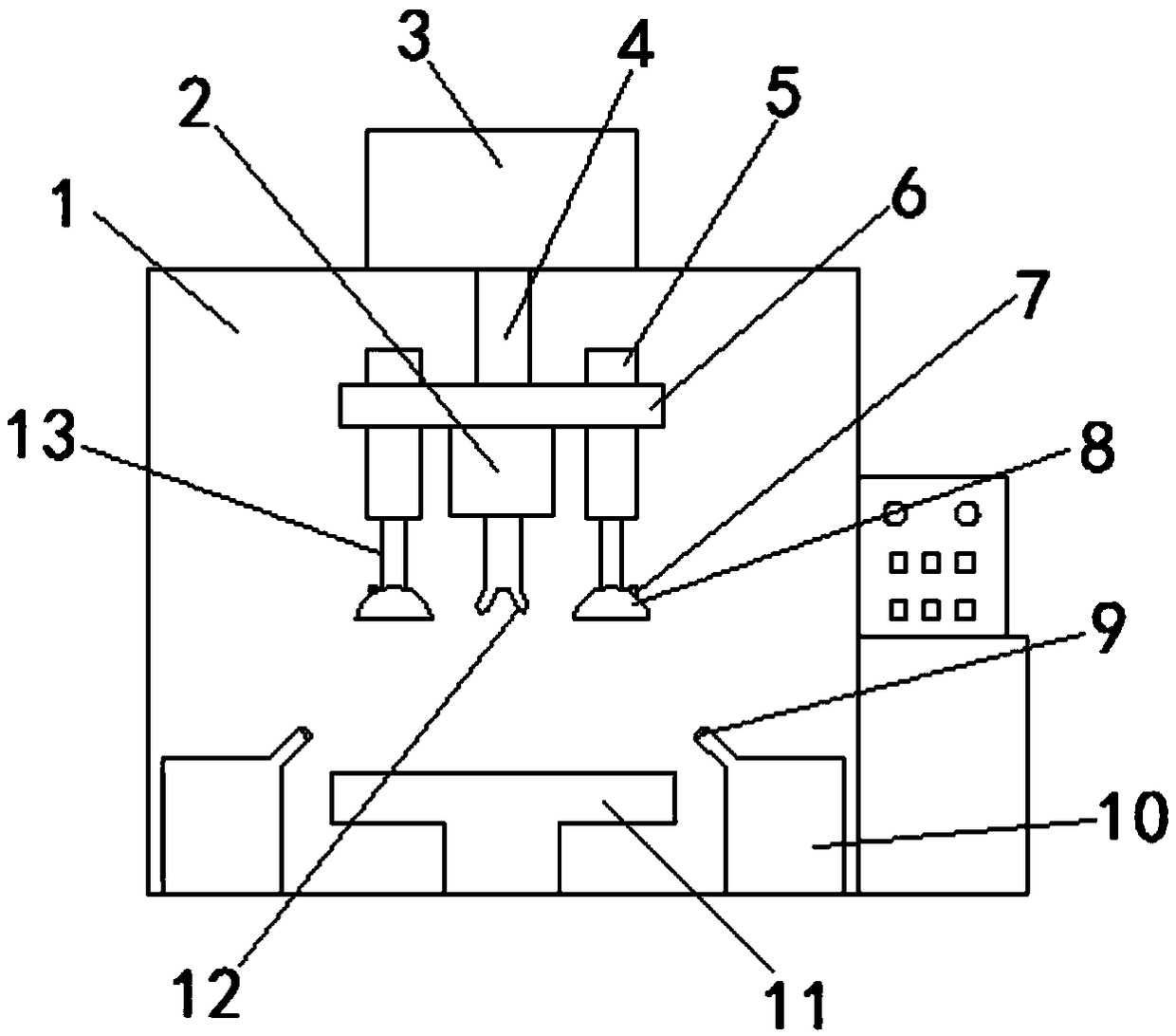 Hardware plate quick paint spraying device