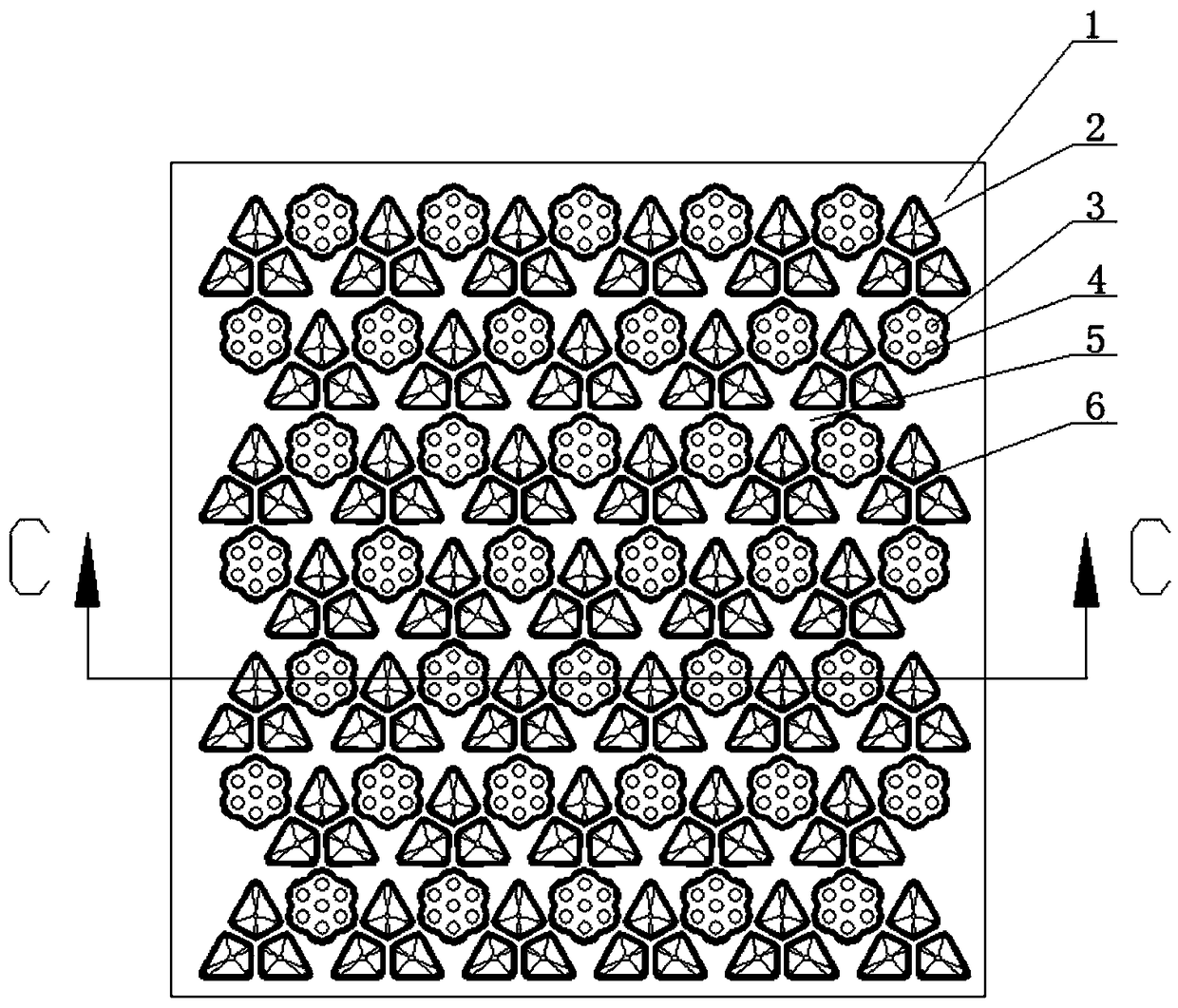 Composite fiber material and preparation method, device and application of material