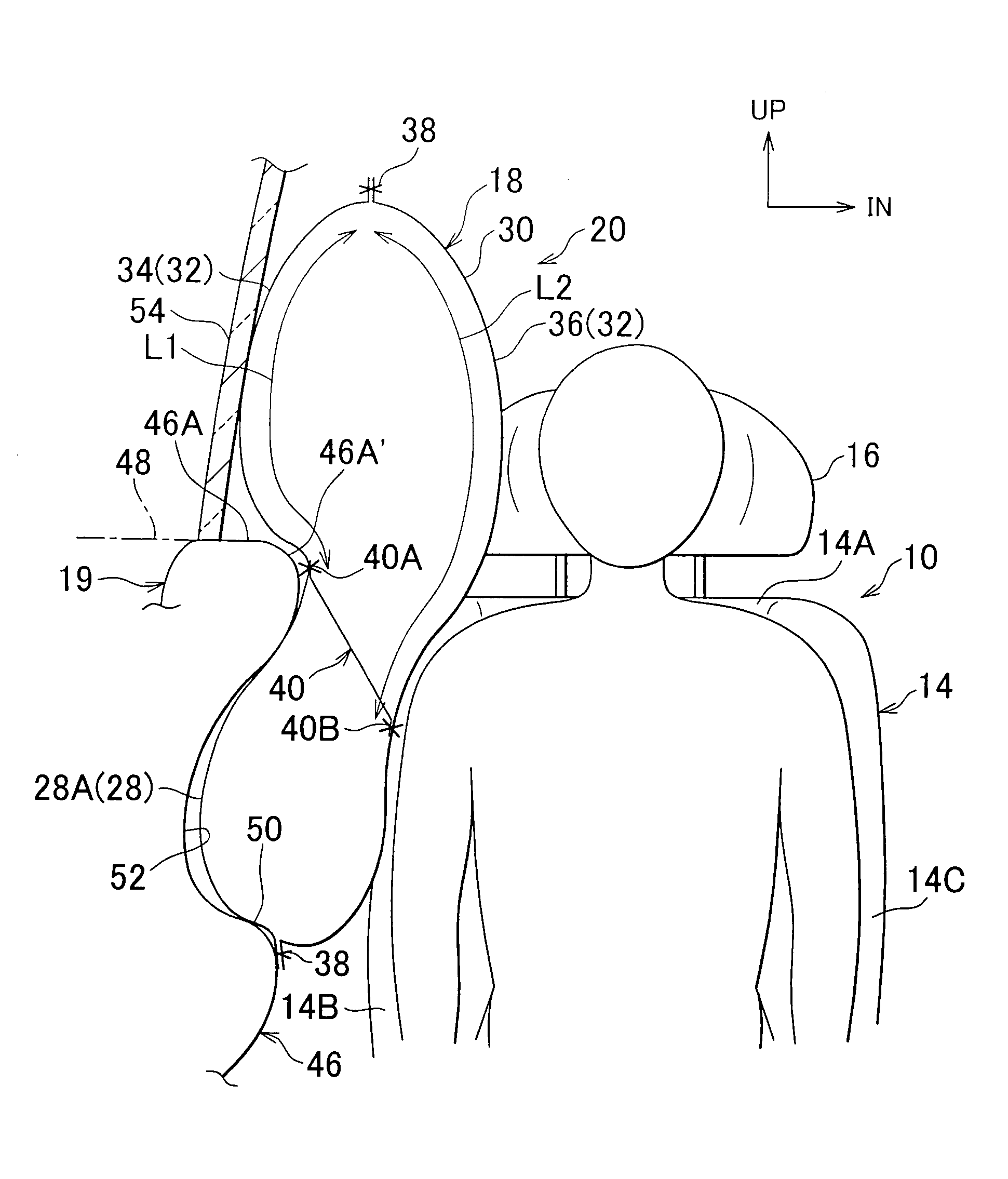 Vehicle side airbag apparatus