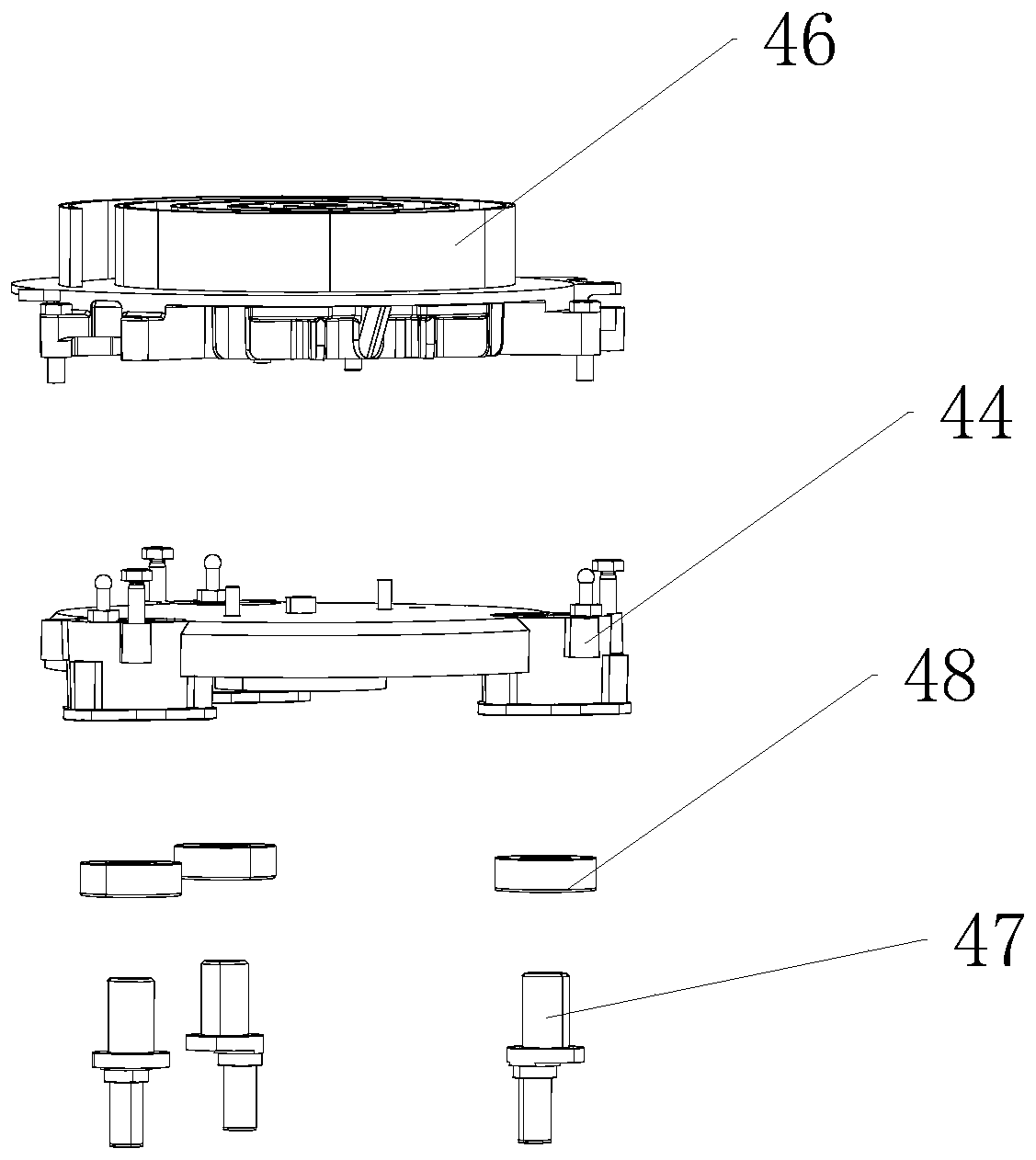 Drive and control integrated oilless scroll air compressor system