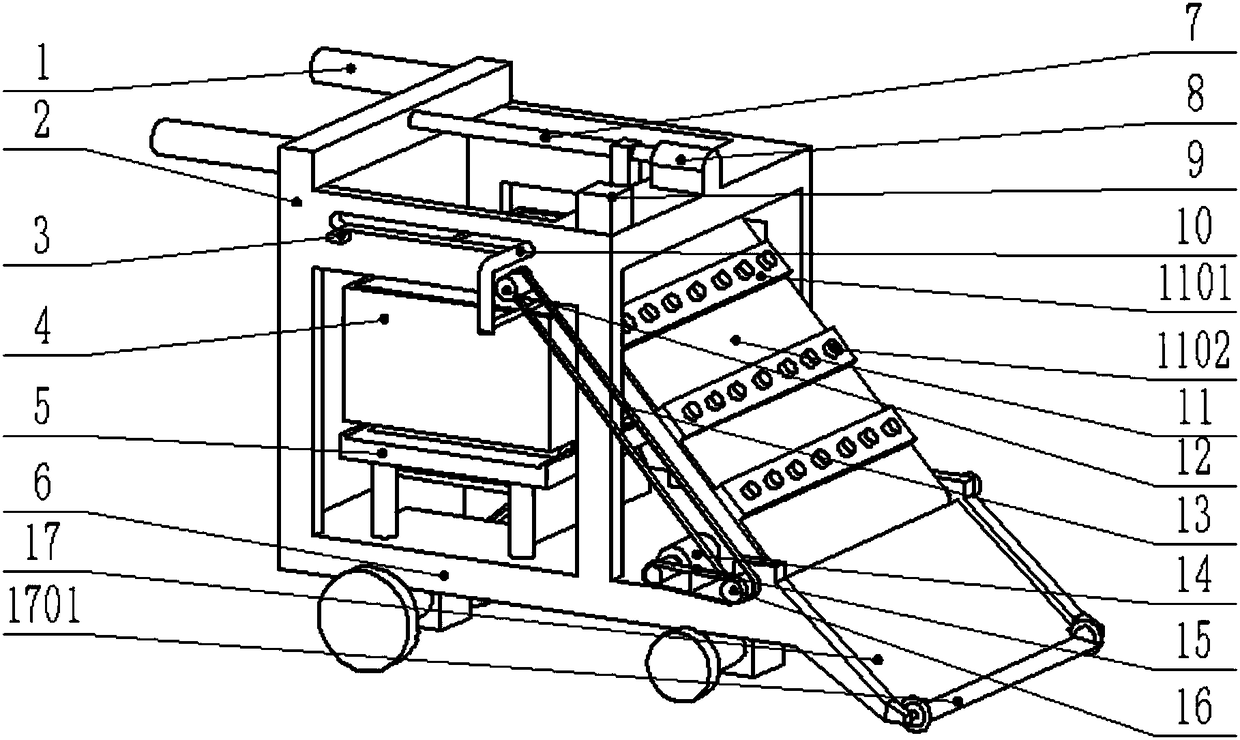 Turf collecting truck