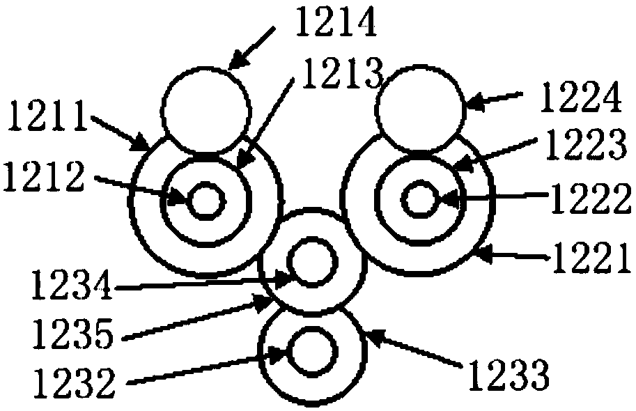 Plastic bag selling and recycling device