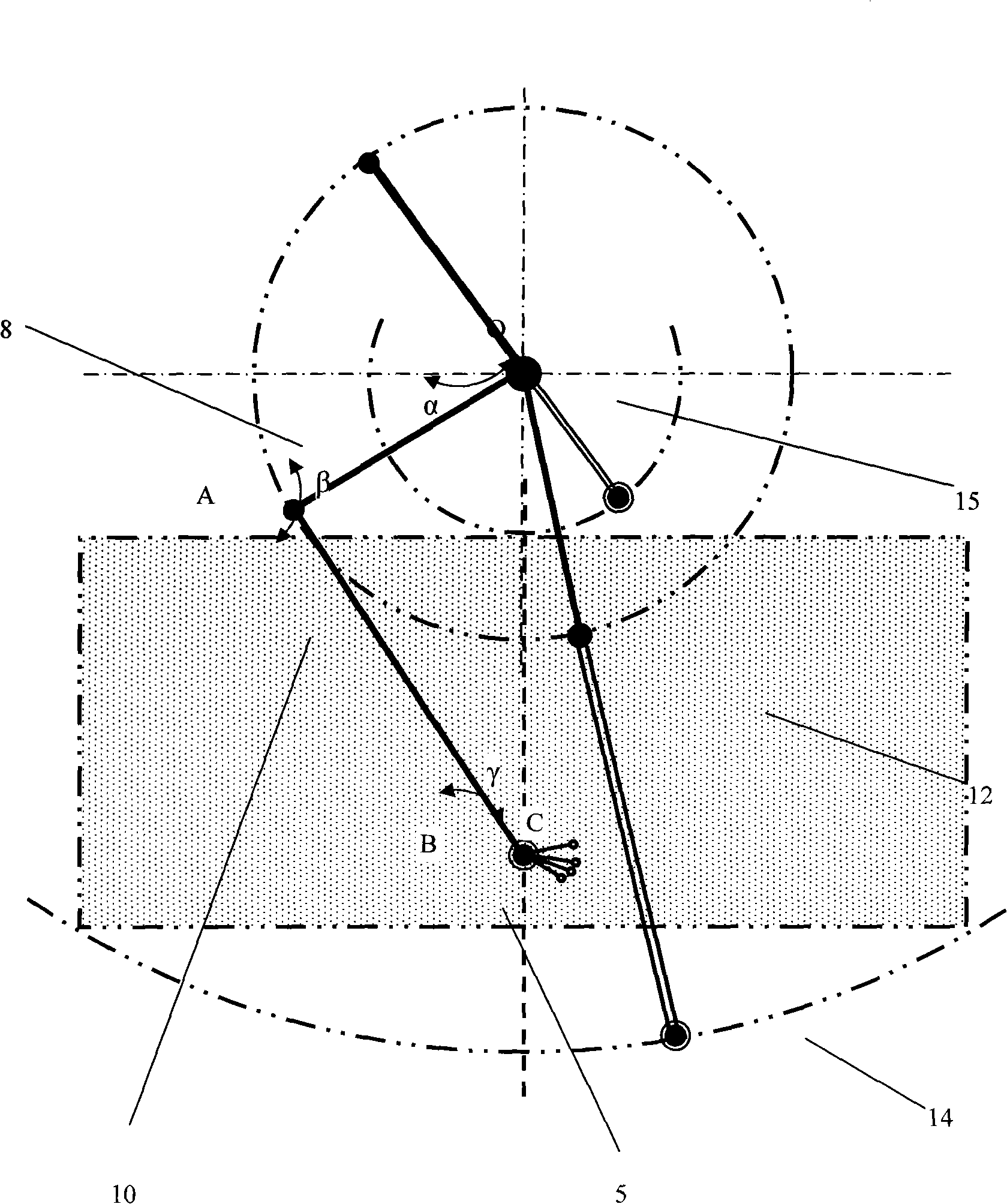 Desktop feeling blind teaching device based on vision/feeling function replacement