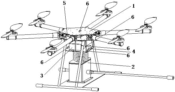 Power line joint gluing and solidifying device based on unmanned aerial vehicle