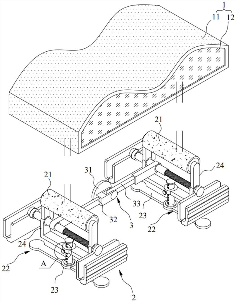 Leg supporting device for medical examination