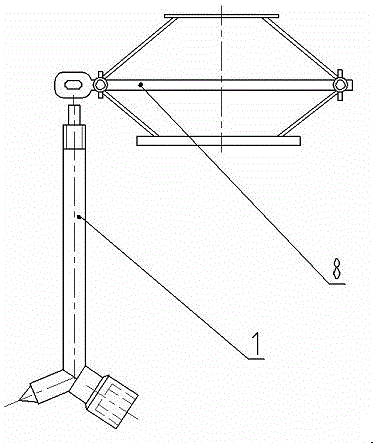 Y-shaped combined wrench for automobile