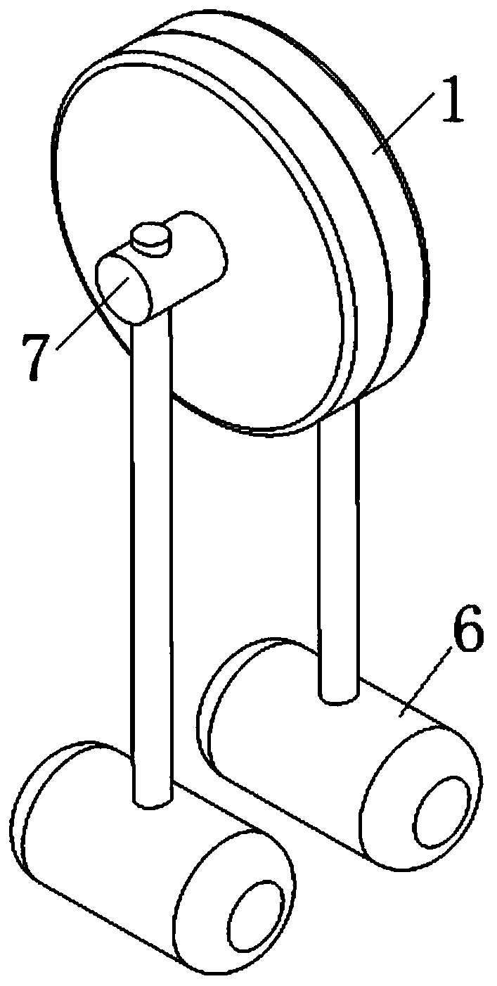 A torsional electromagnetic damping anti-dancing device