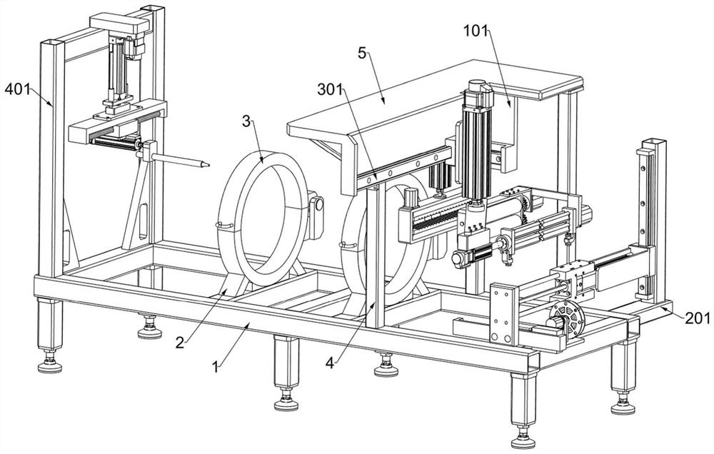 A processing device and processing method for metal materials used for die-casting