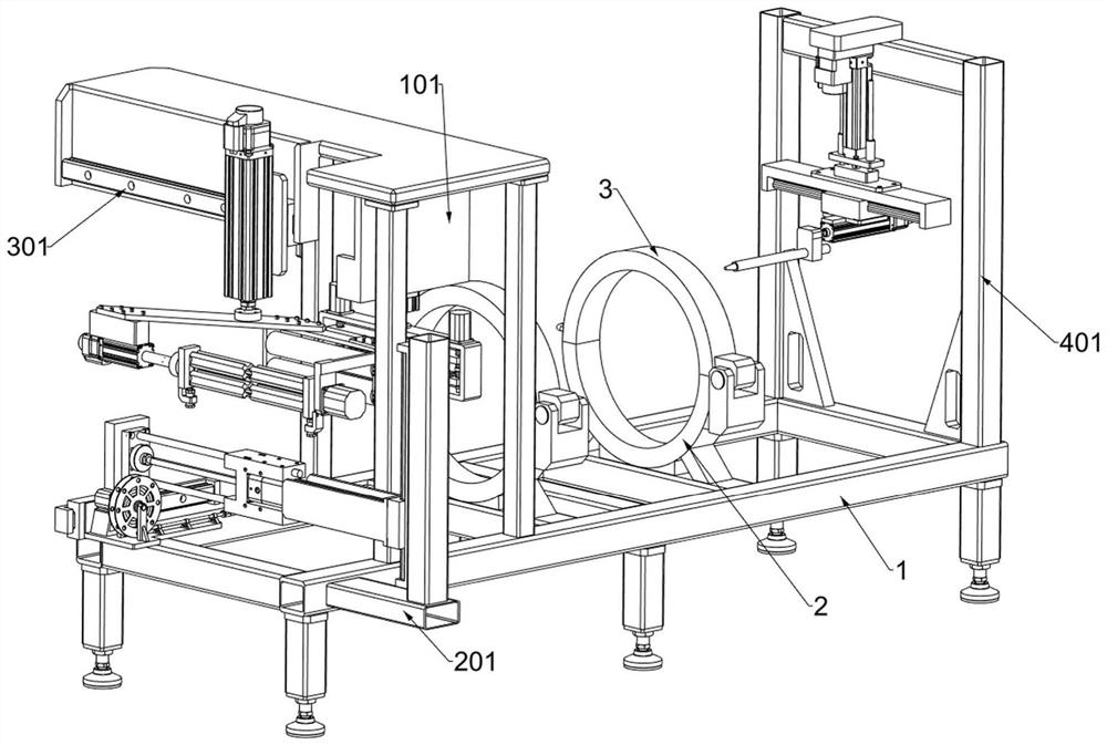 A processing device and processing method for metal materials used for die-casting