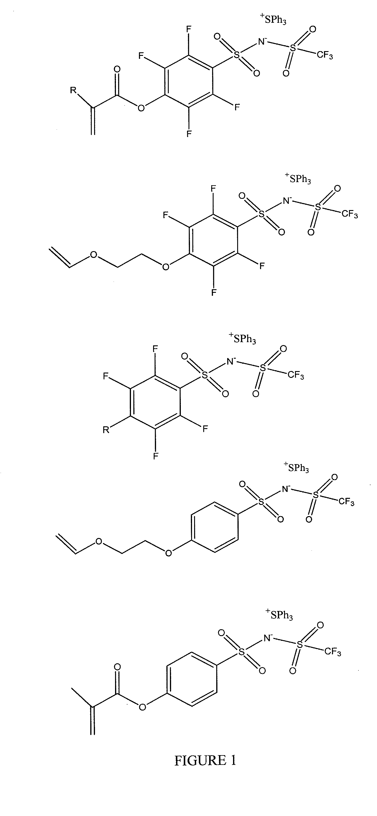 Photoacid generators and lithographic resists comprising the same