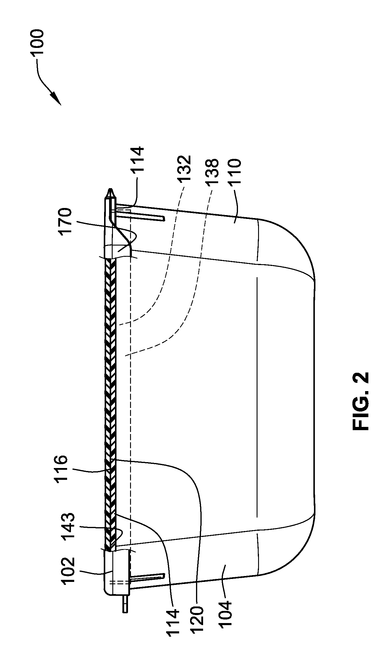 Container having a pre-curved lid