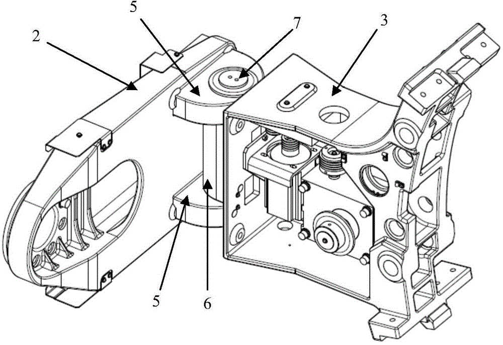 C-shaped arm device, C-shaped arm retraining device and X-ray diagnosis device