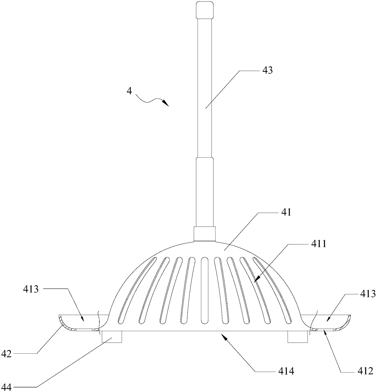 Liquid beverage stirring machine