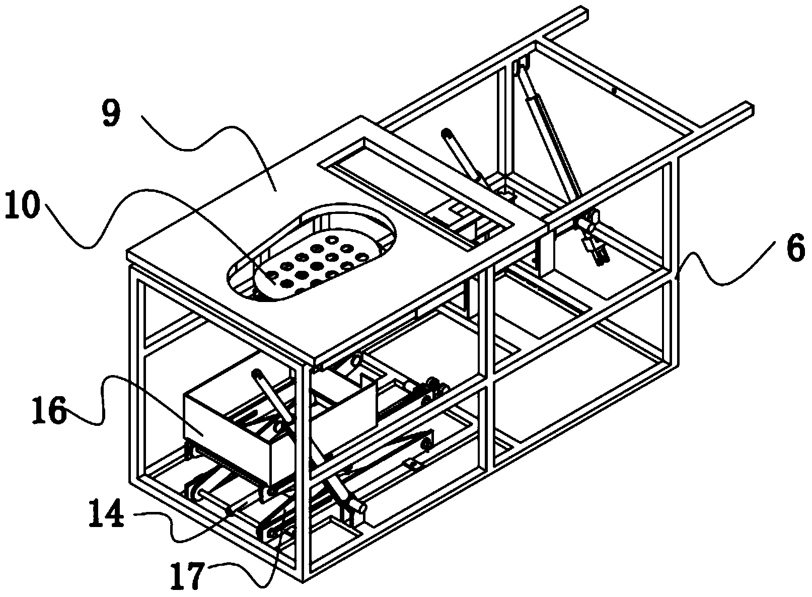 Defecation mechanism on bed