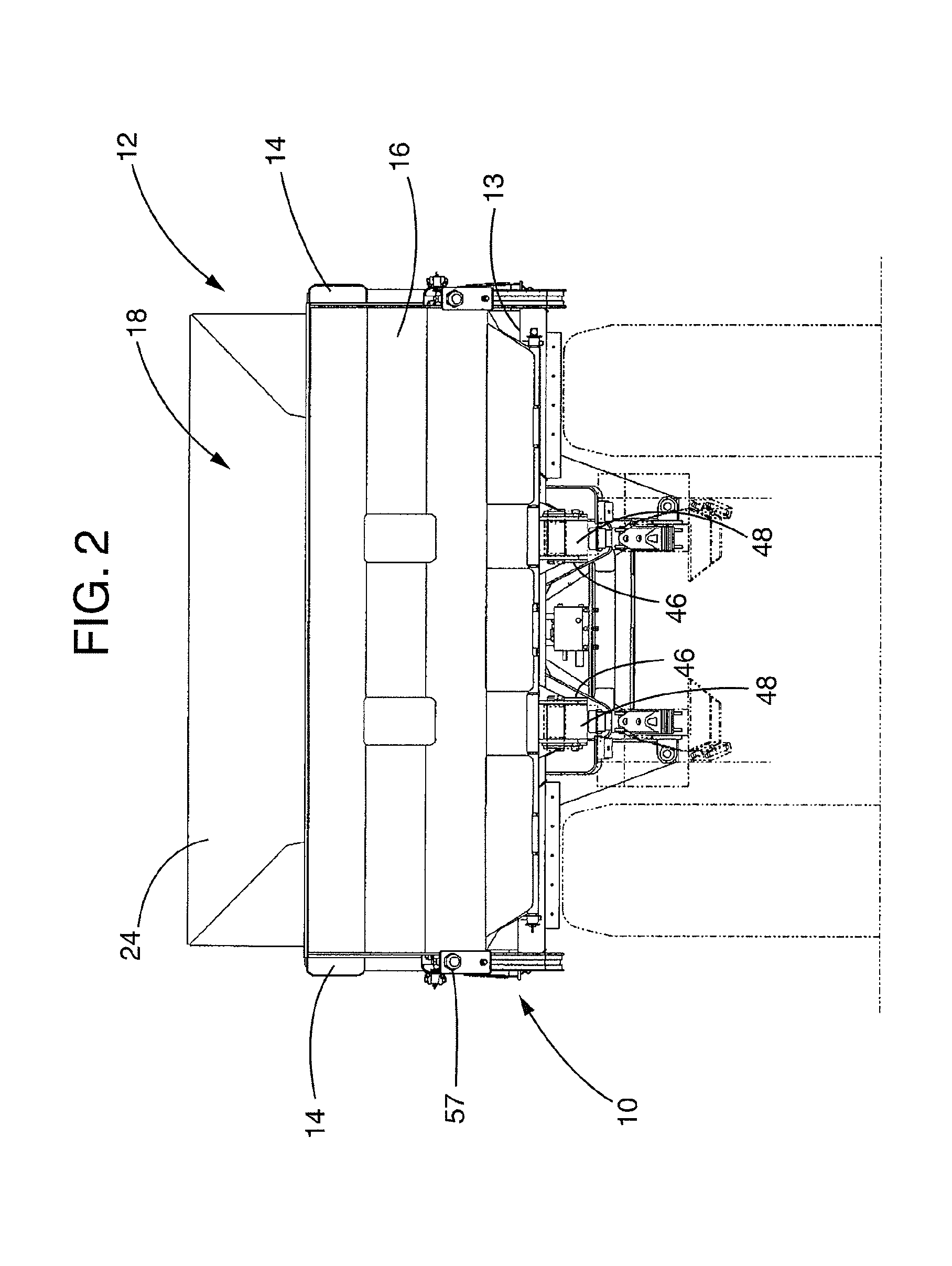 Rear eject body for off-highway haulage units