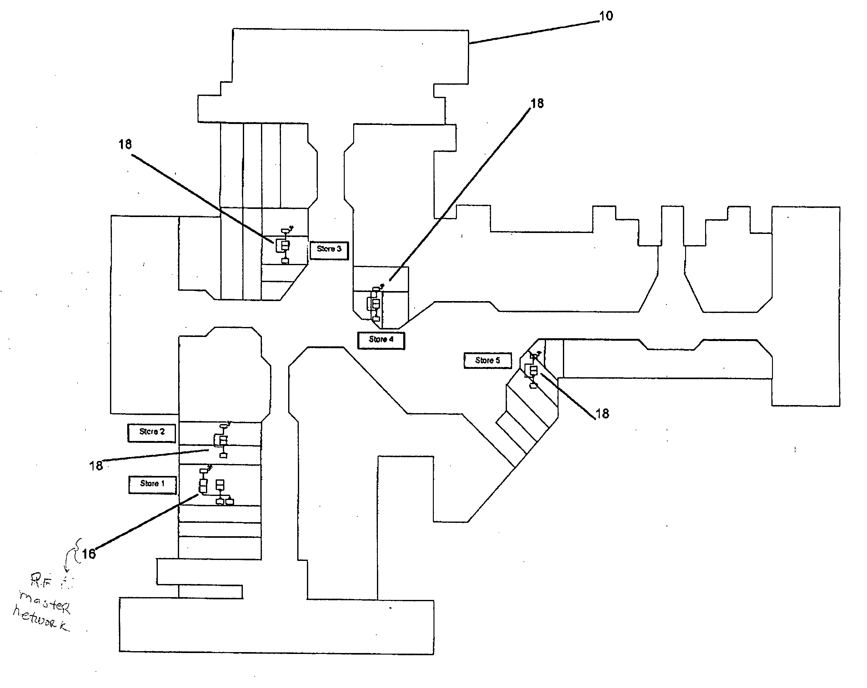 Integrated building control and information system with wireless networking