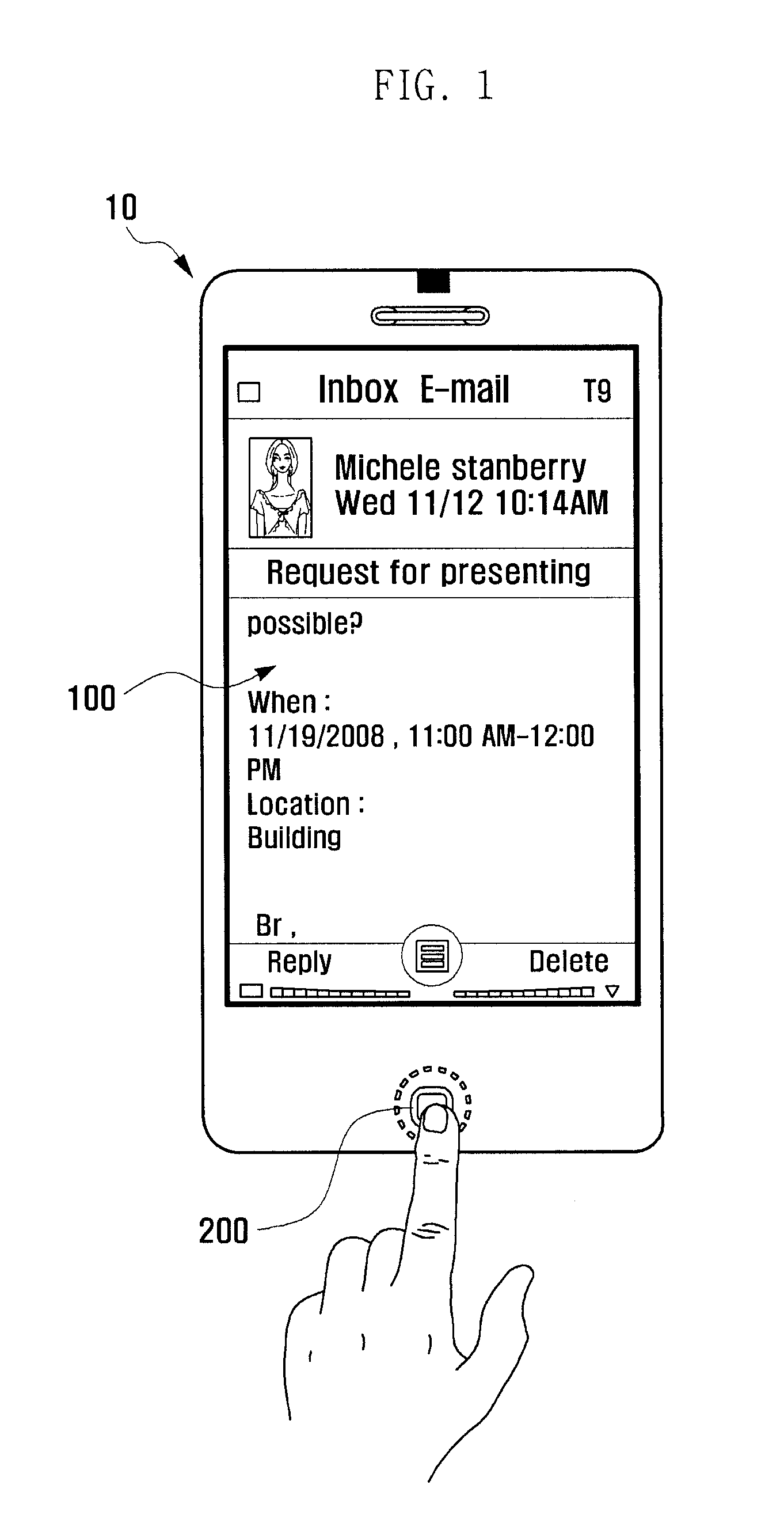 Electronic device and method for gesture-based function control