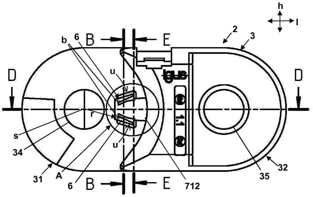 Lateral components, chain links and energy guiding chains