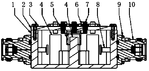 Bidirectionally adjustable cross-coupling structure