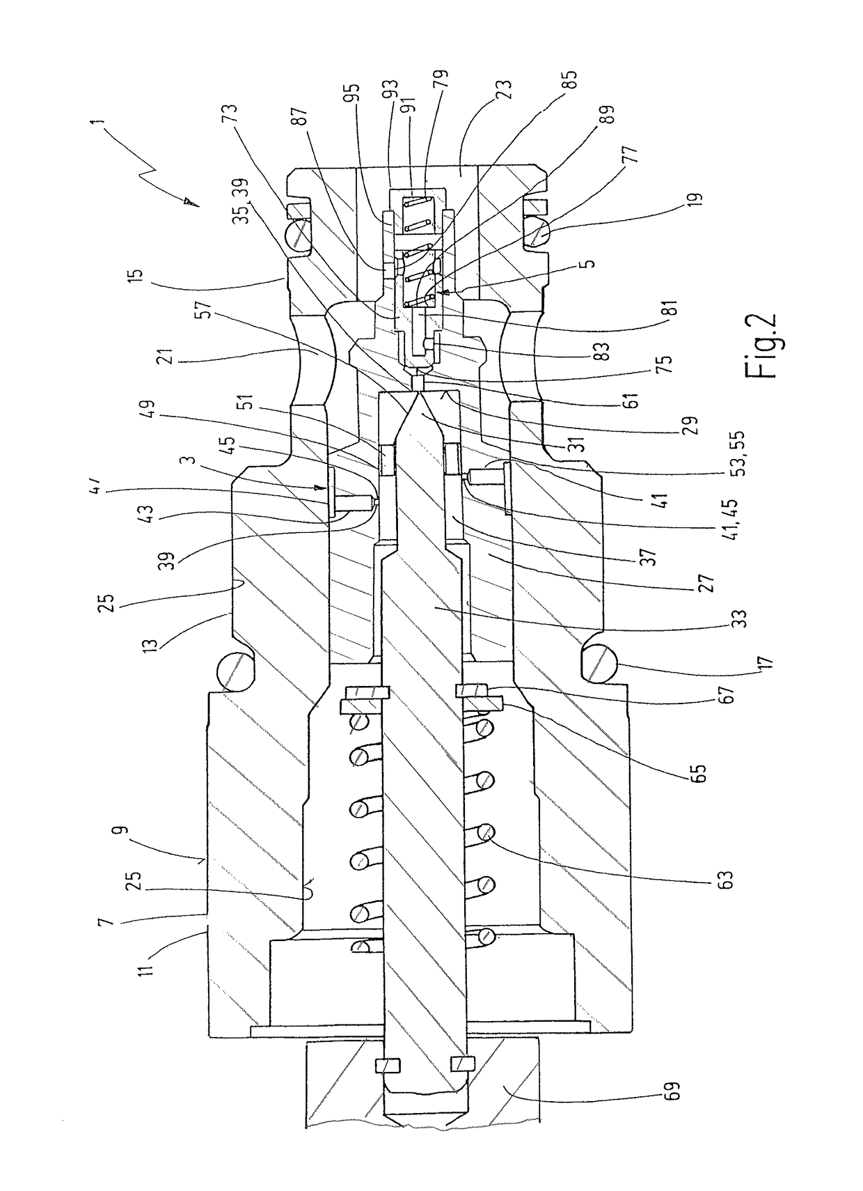 Valve, in particular pilot-operated proportional directional poppet valve